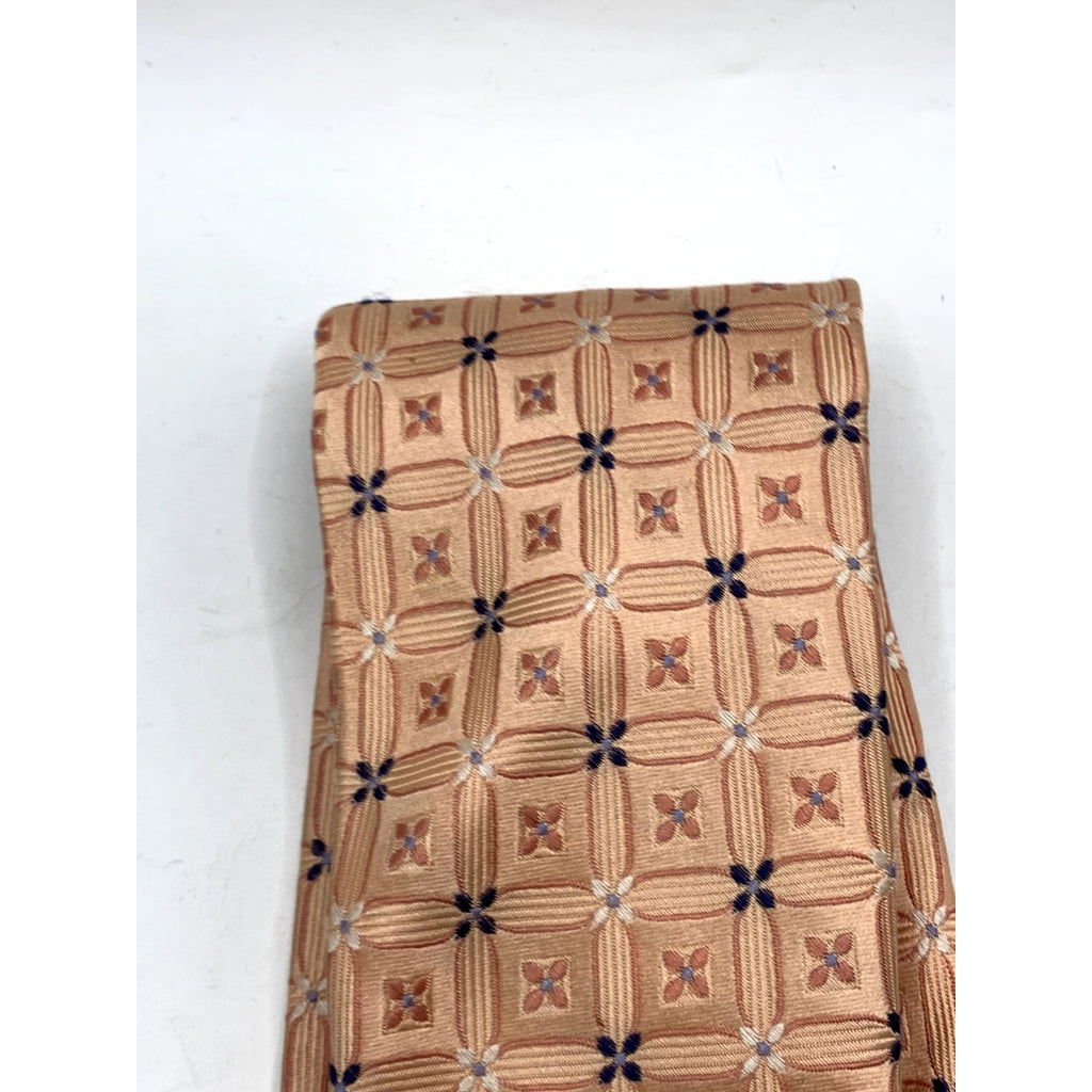 CLUB ROOM Men's Vintage Silk Floral Beige Regular Tie OS
