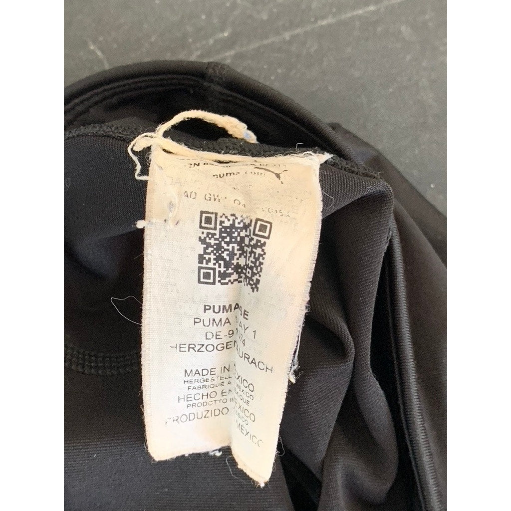 PUMA Women's Black Logo Pull-On 4" Biker Shorts SZ M