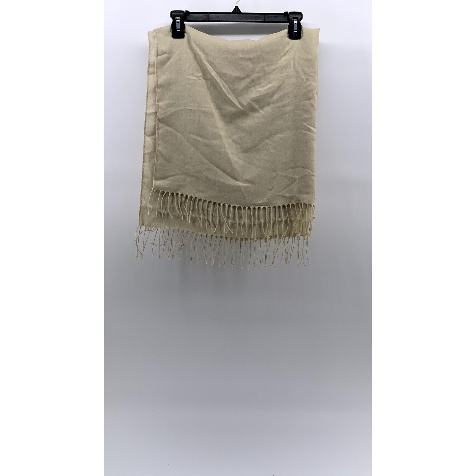 UNBRANDED Women's Beige Soft Fringe Wrap Scarf SZ OS