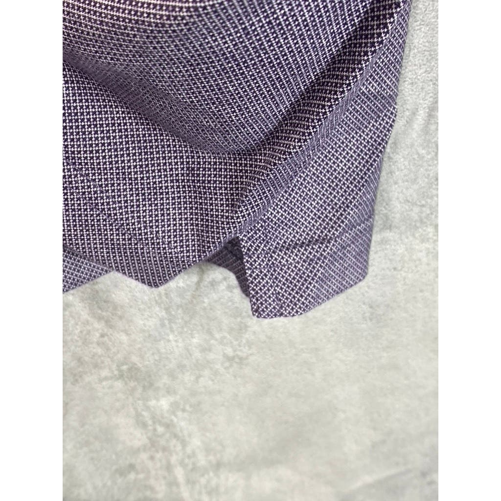 BANANA REPUBLIC Men's Purple Luxury Touch Standard Fit Short Sleeve Polo SZ L