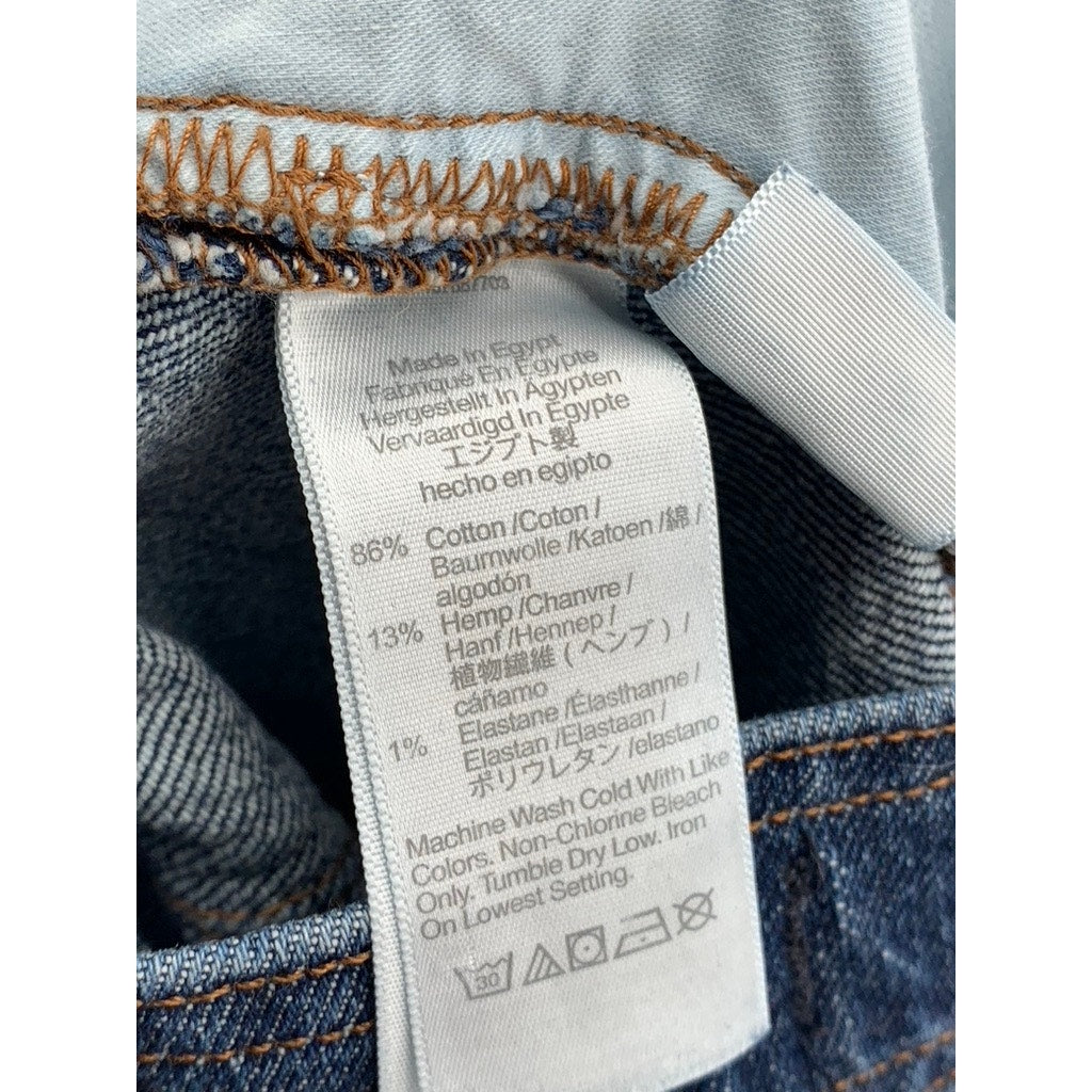 MADEWELL Women's Dark Blue Denim The Perfect Vintage Straight Jean SZ 23