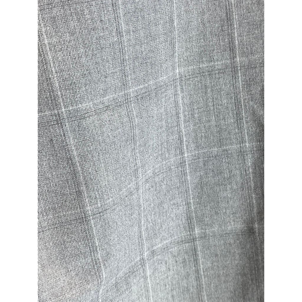 ZARA Men's Light Grey Plaid Slim-Fit Flat Front Dress Pants SZ 31