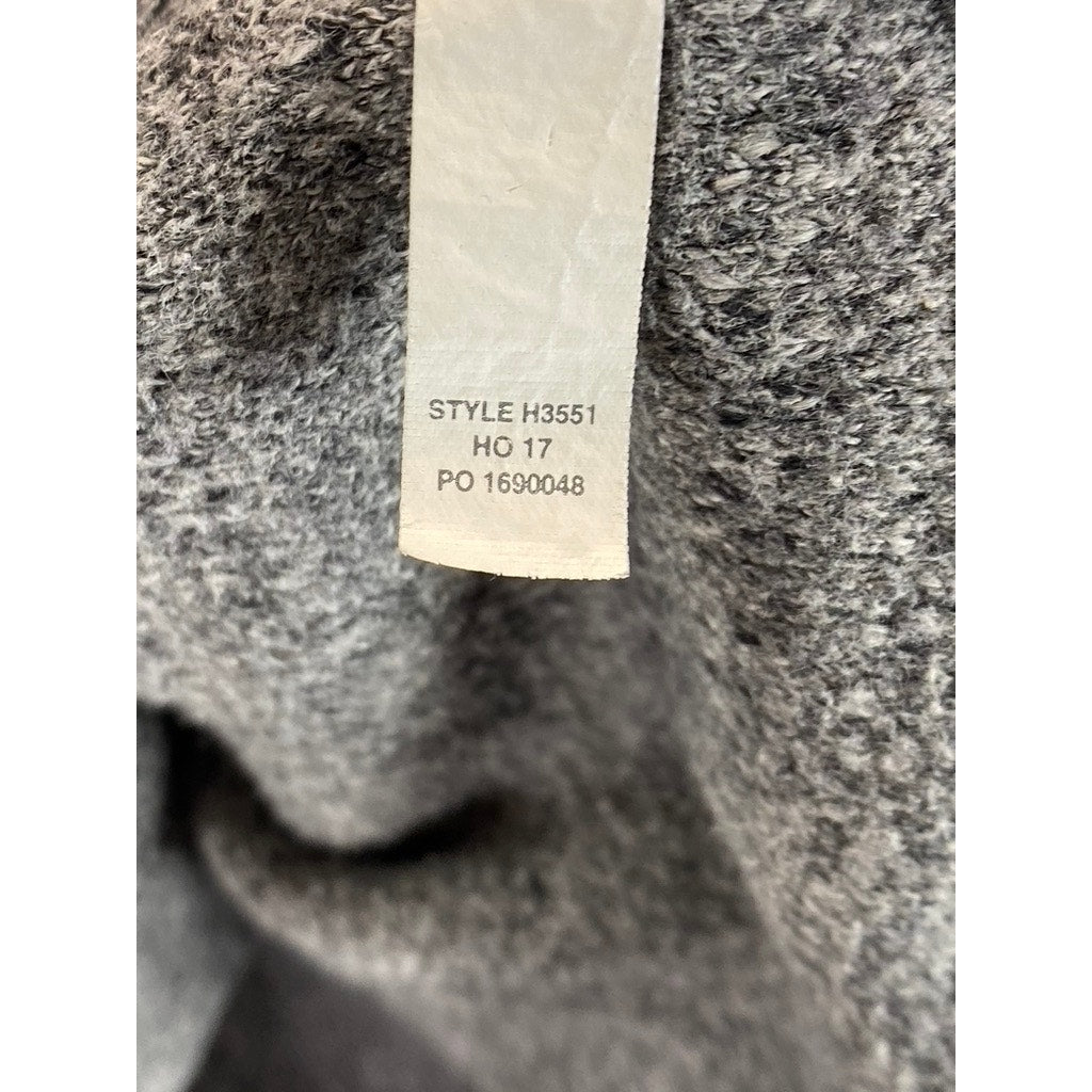 J. CREW Men's Gray Heathered Cotton Quarter-Zip Pullover Sweater SZ 2XL