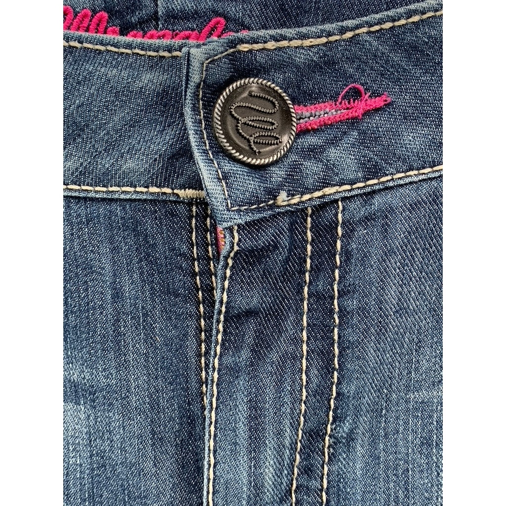 WRANGLER Women's Medium Wash Retro Mae Regular-Fit Bootcut Jeans SZ 32