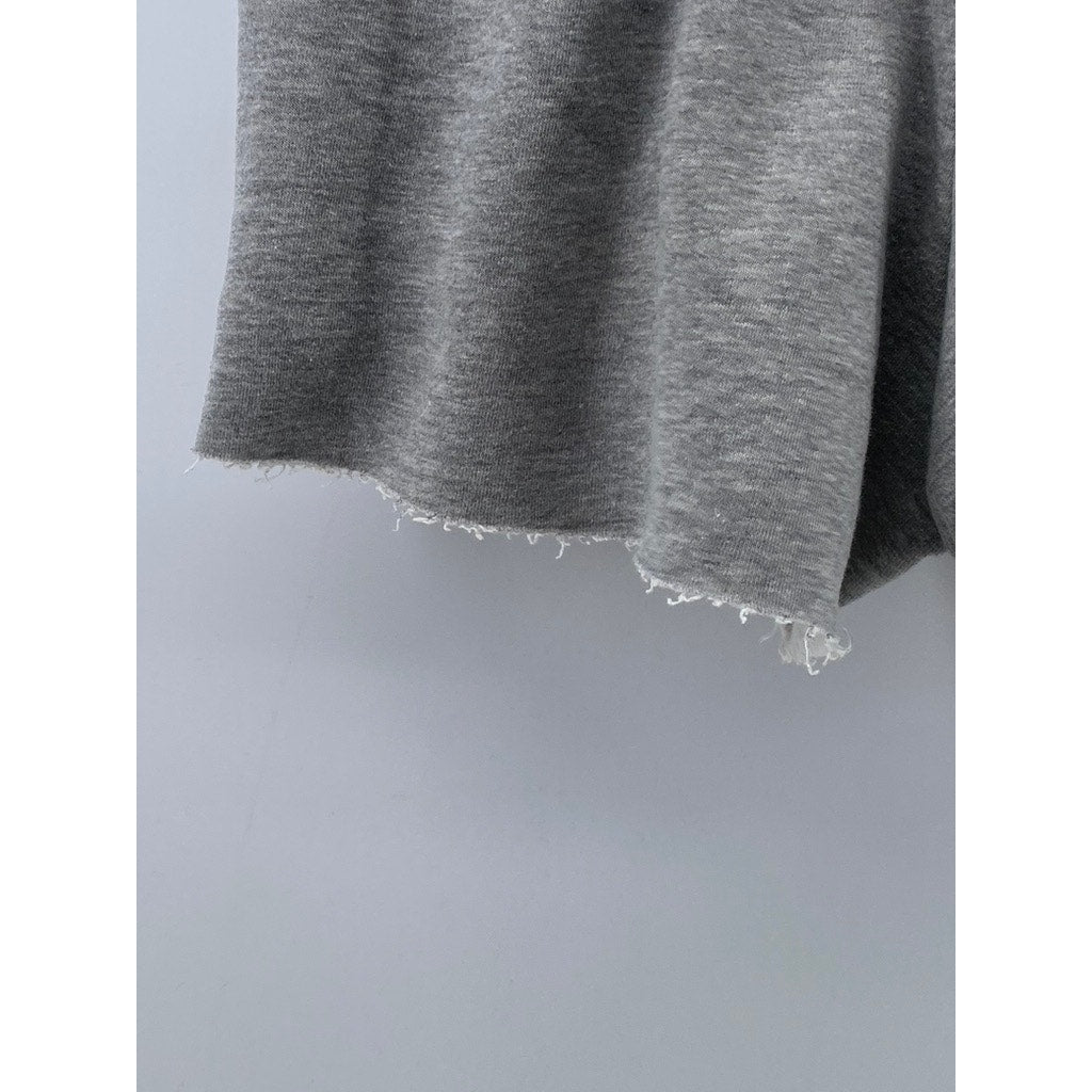 FOREVER 21 Women's Light Gray Raw-Hem Drawstring Waist Lounge Shorts SZ XS