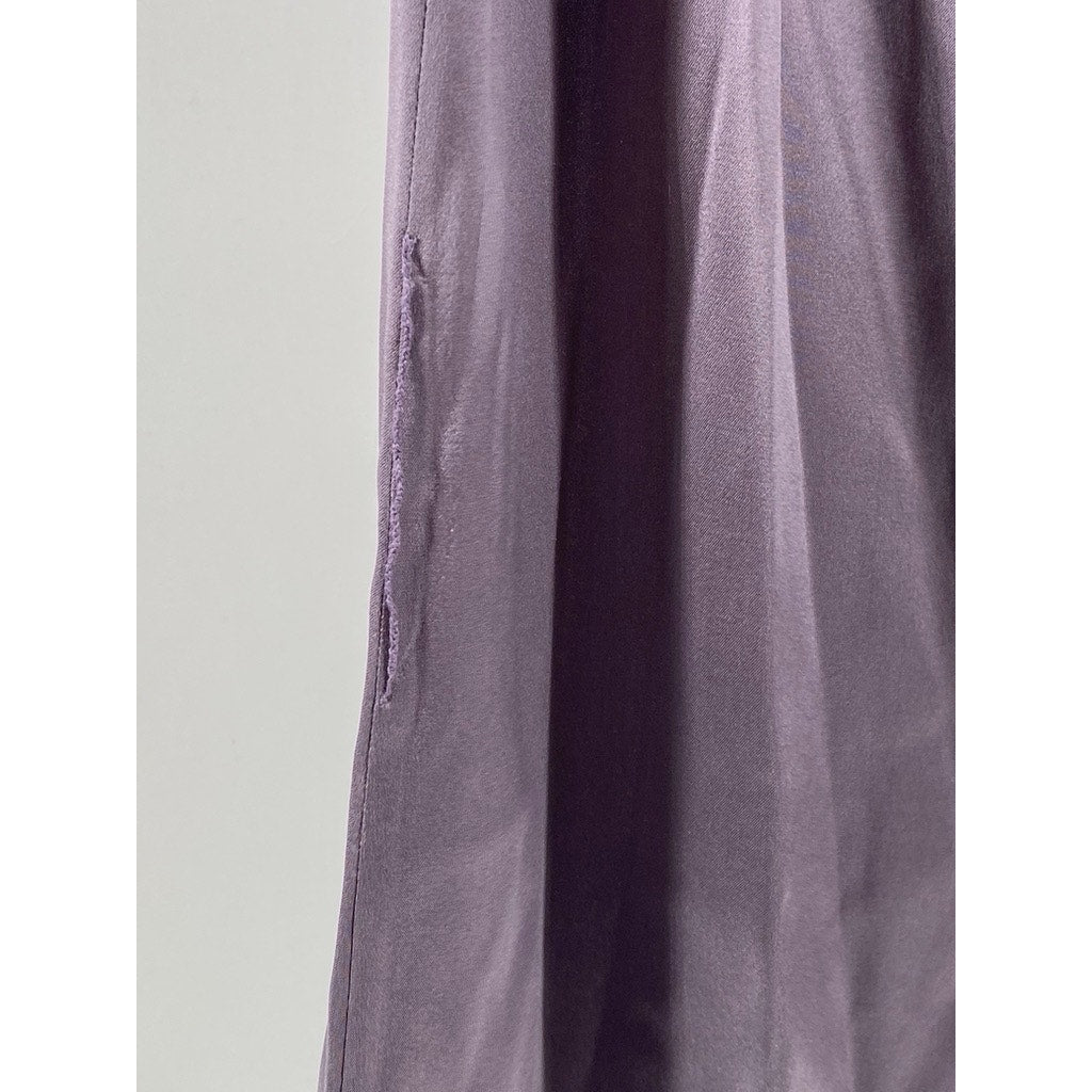 ELIE TAHARI Women's Lilac Crewneck Cape Sleeve Anabelle Maxi Dress SZ 6