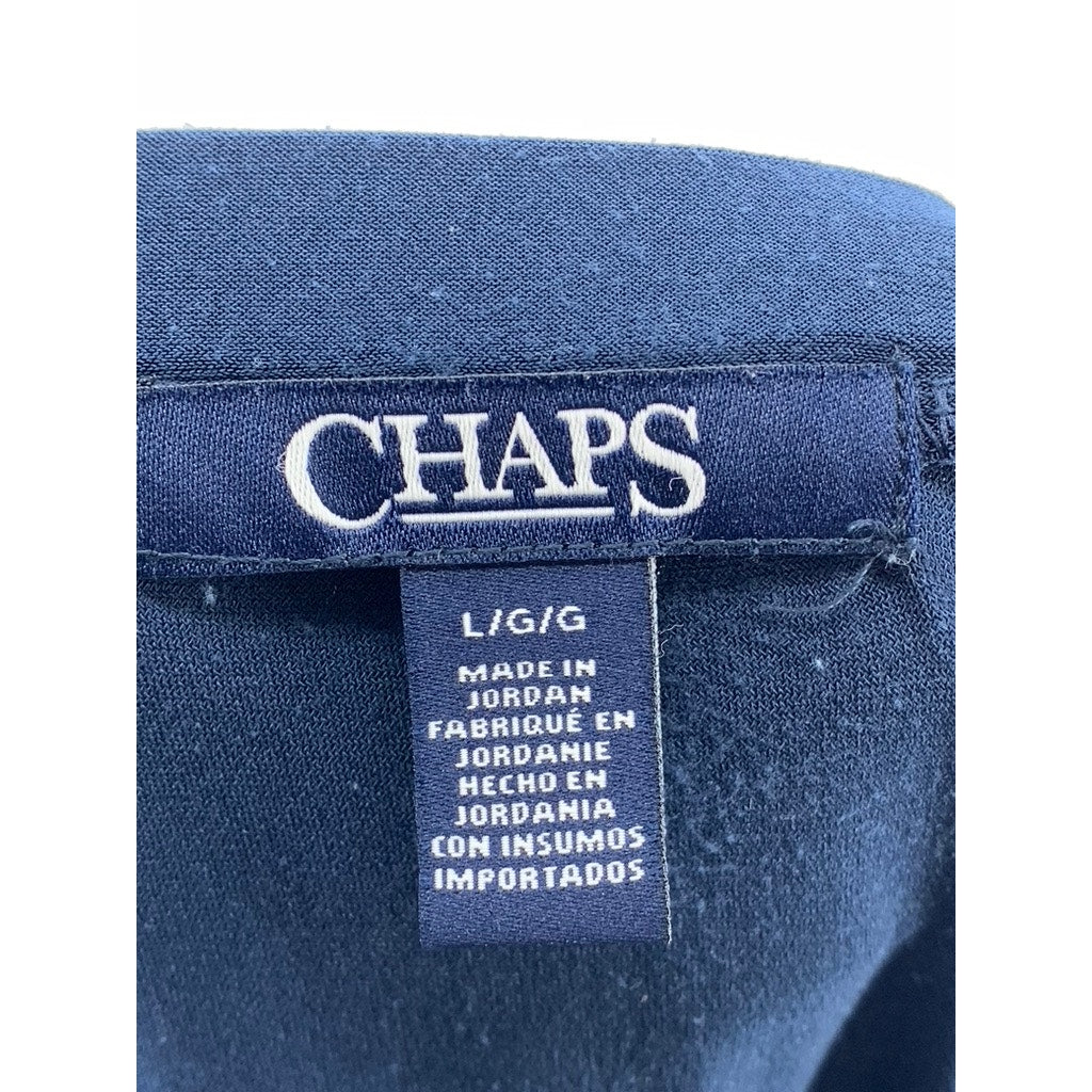 CHAPS Women's Navy Solid Pull-On Maxi Skirt SZ L