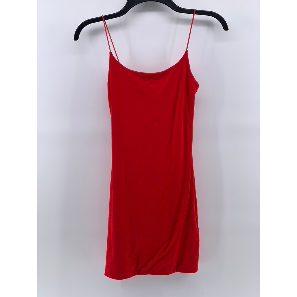 WILFRED FREE Women's Red Scoop-Neck Spaghetti Strap Bodycon Mini Dress SZ XS