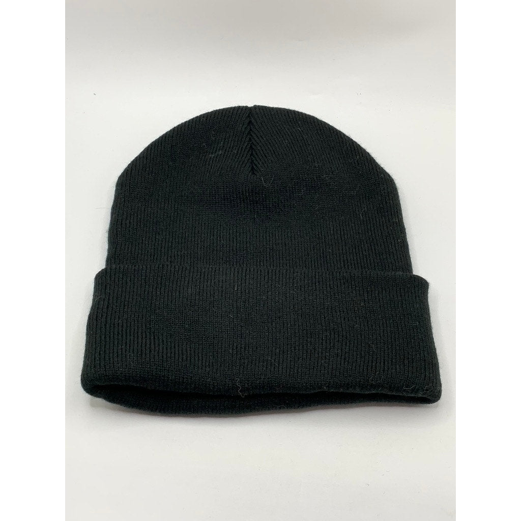 UNBRANDED Black-Yellow Embroidered Spanish Logo Beanie SZ OS
