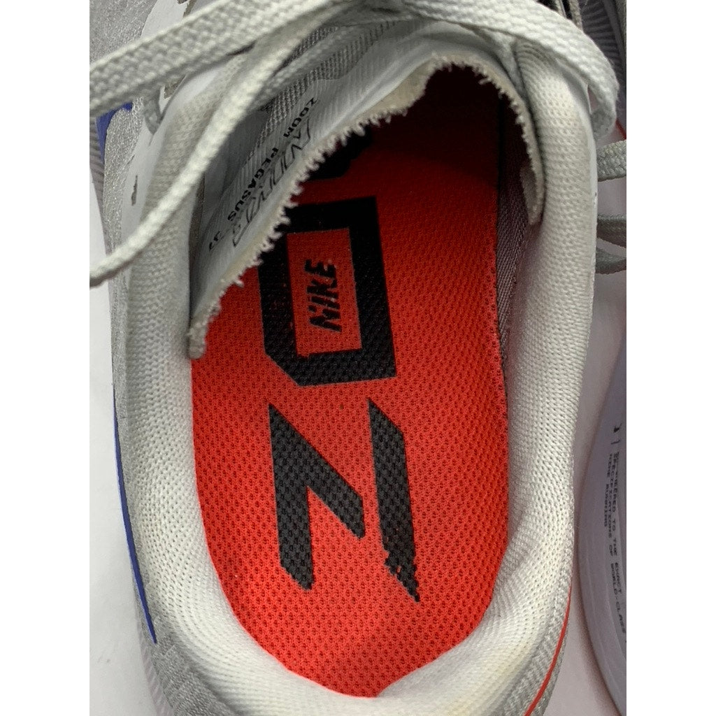 NIKE Women's White Air Zoom Pegasus 37 Lace-Up Running Sneakers SZ 9.5