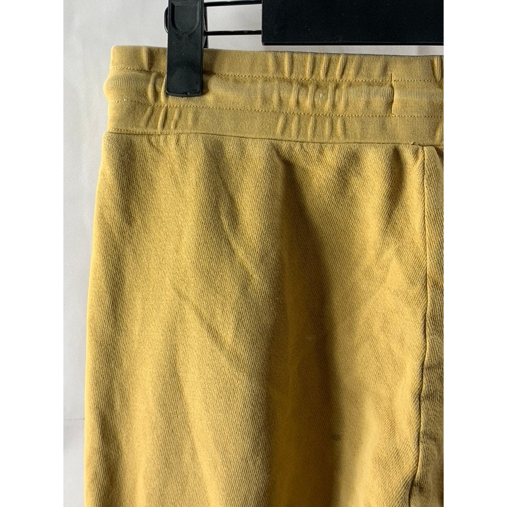 MATE Women's Mustard Yellow Drawstring Waist Pull-On Casual Sweatpants SZ S