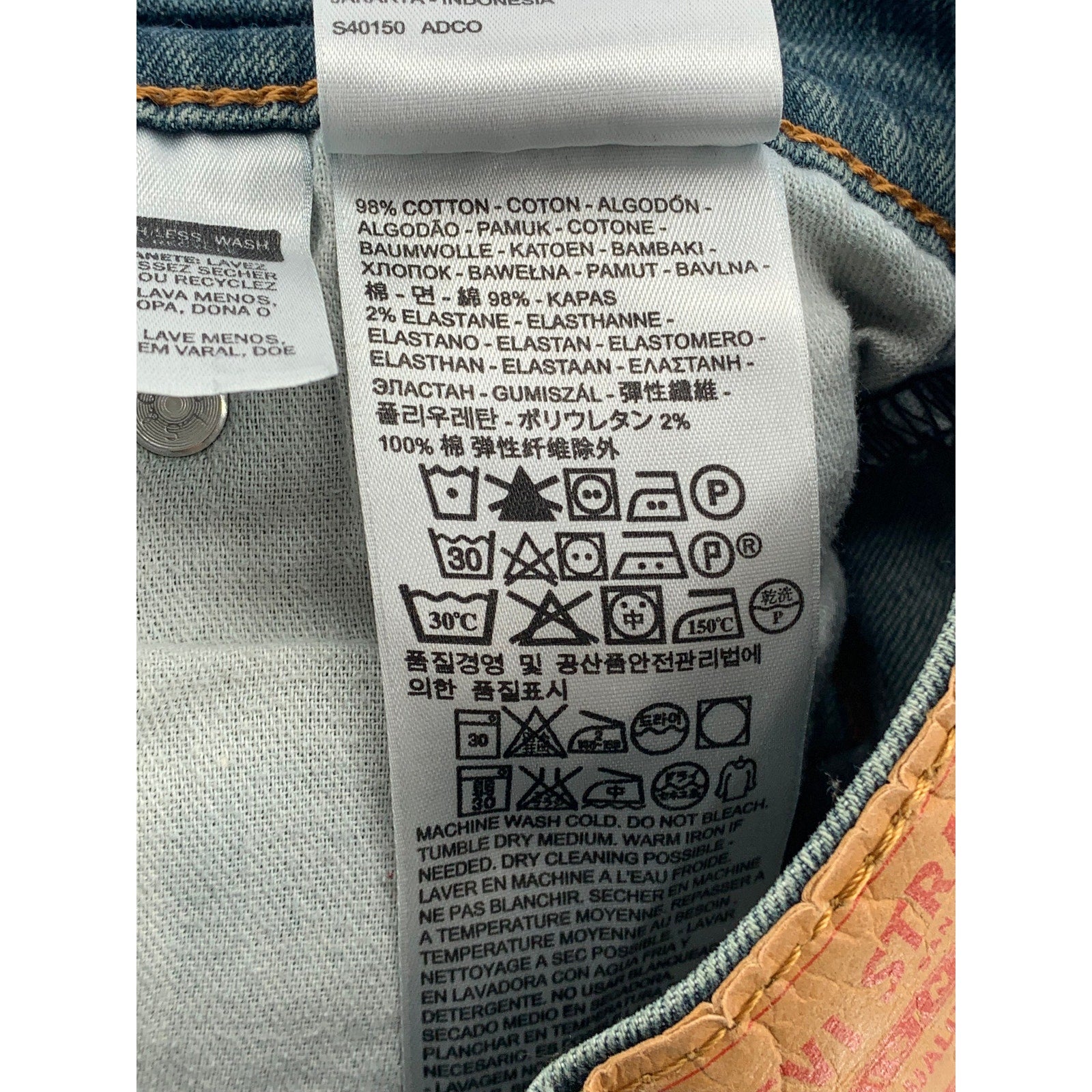 LEVI'S Men's Blue Denim 511 Regular-Fit Slim-Leg Five-Pocket Jeans SZ 31X30