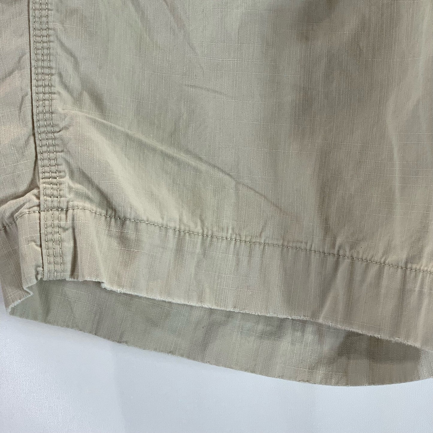 LUCKY BRAND BY GENE MONTESANO Men's Beige Regular-Fit Chino Shorts SZ 32