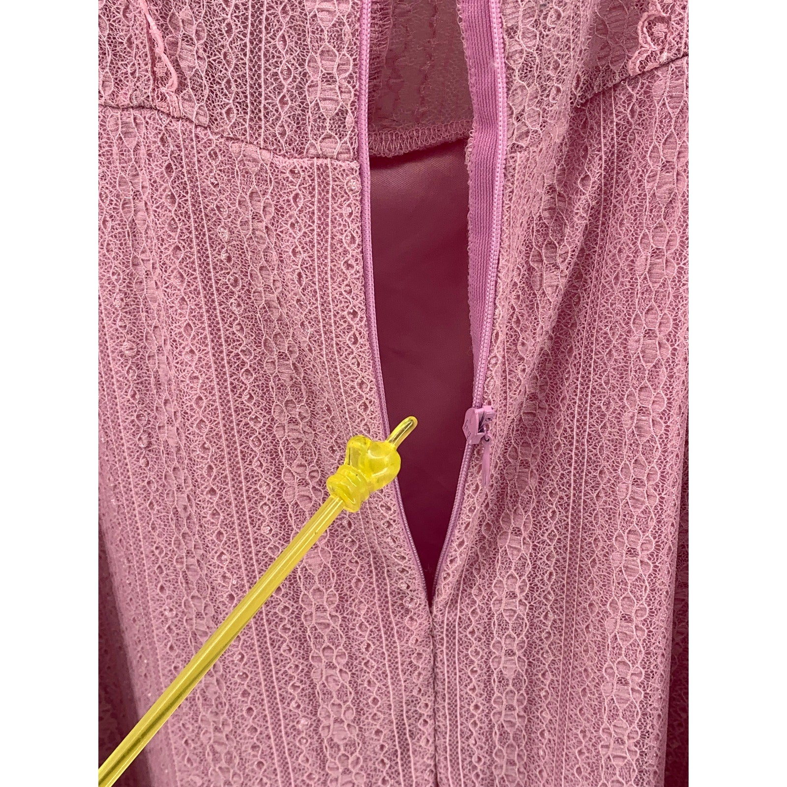 URBAN OUTFITTERS Women's Pink Roxie Lace Trim Short Sleeve Mini Dress SZ S