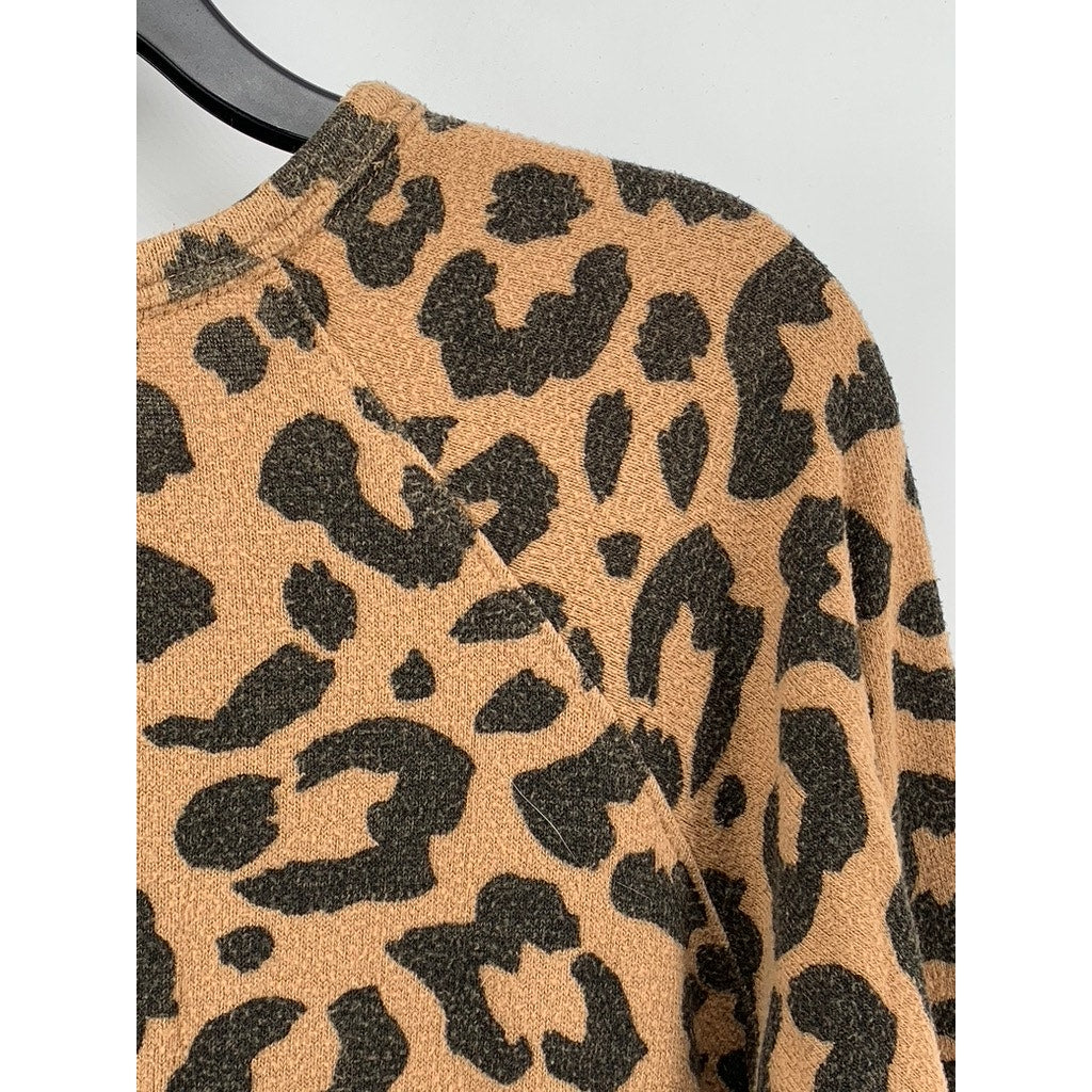 BUFFALO DAVID BITTON Men's Animal Print Crewneck Sweatshirt SZ M