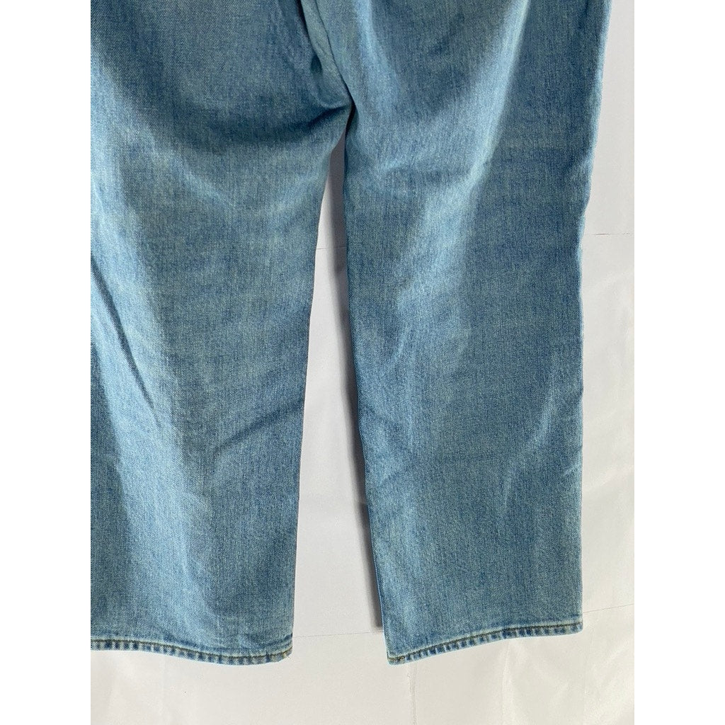 J.CREW Women's Light Blue Classic Straight Curvy High-Rise 90's Denim Jean SZ 28