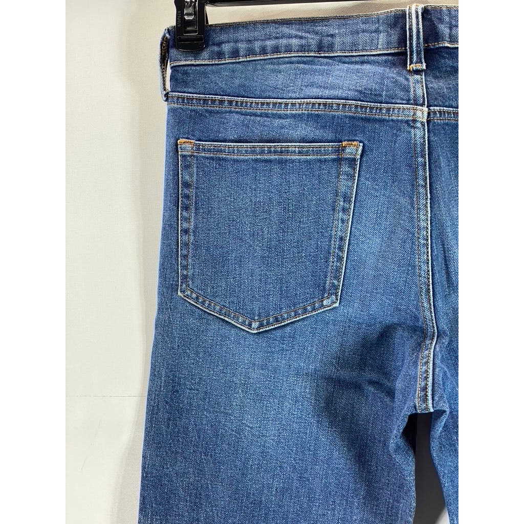 EVERLANE Men's Dark Blue Faded Denim Slim-Fit Five-Pocket Jeans SZ 33X30