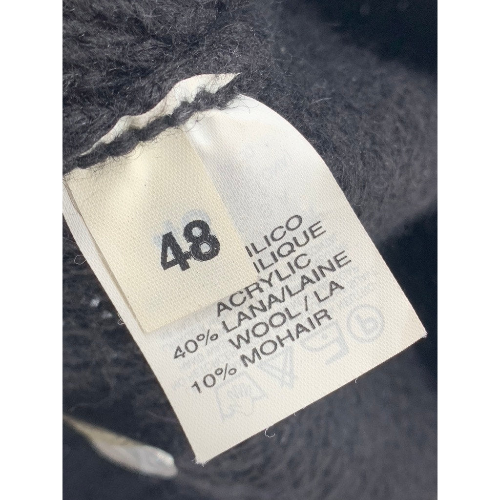 GENFINS COLLECTION Women's Black Knit Cowl-Neck Short Sleeve Top SZ 48(USXL)