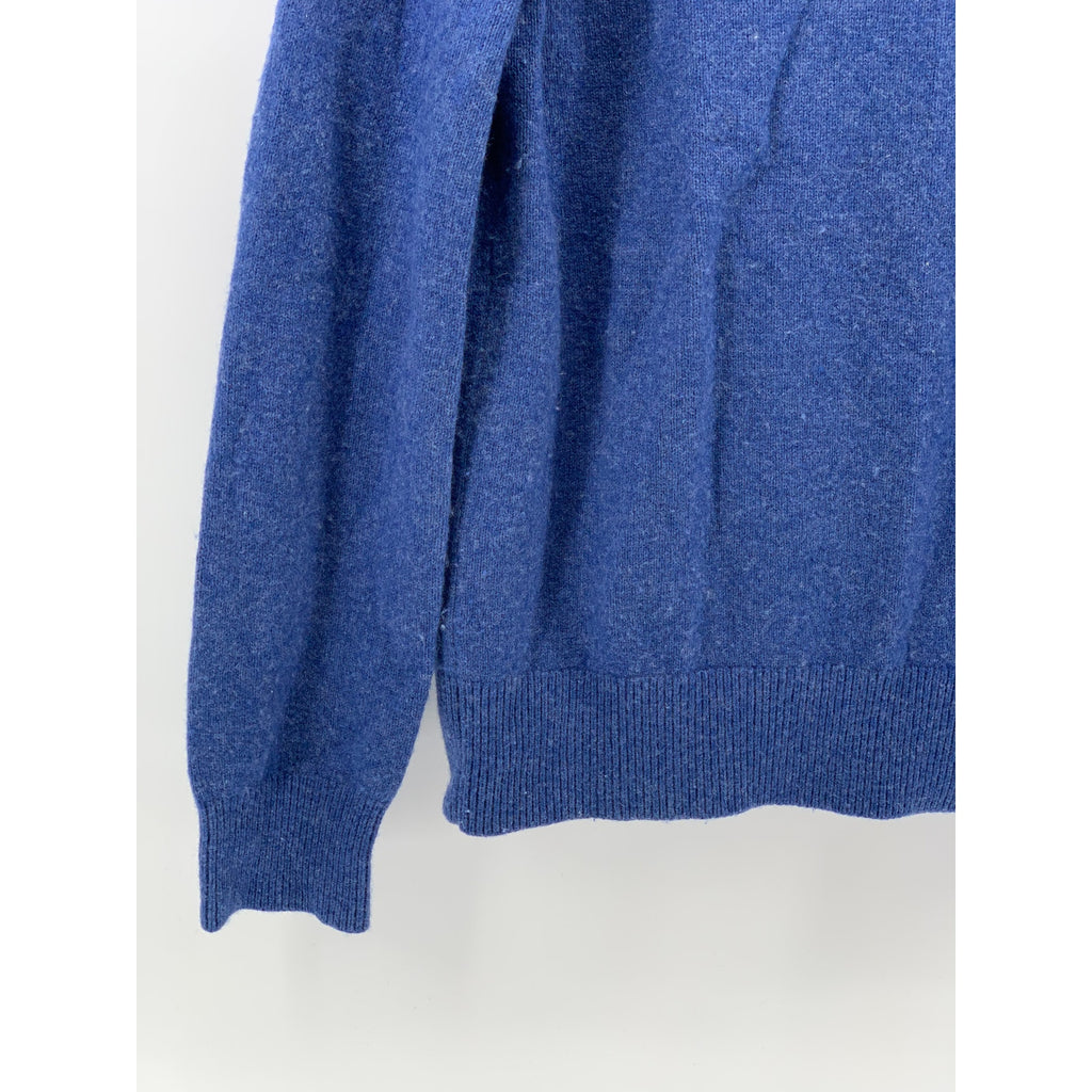 BANANA REPUBLIC Men's Blue Knit Merino-Blend Crewneck Long Sleeve Sweater SZ L