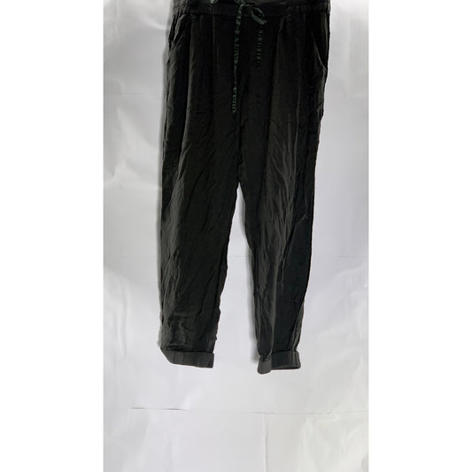 ARITZIA TALULA Women's Black Los Feliz Drawstring Dress Jogger Pant SZ M