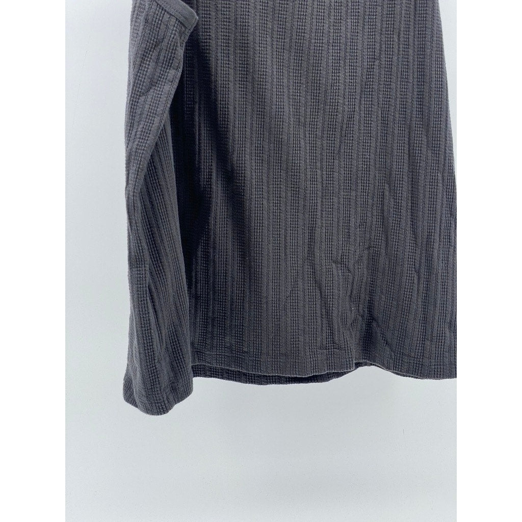 MADEWELL Men's Charcoal Gray Scoop-Neck Textured Tank Top SZ M