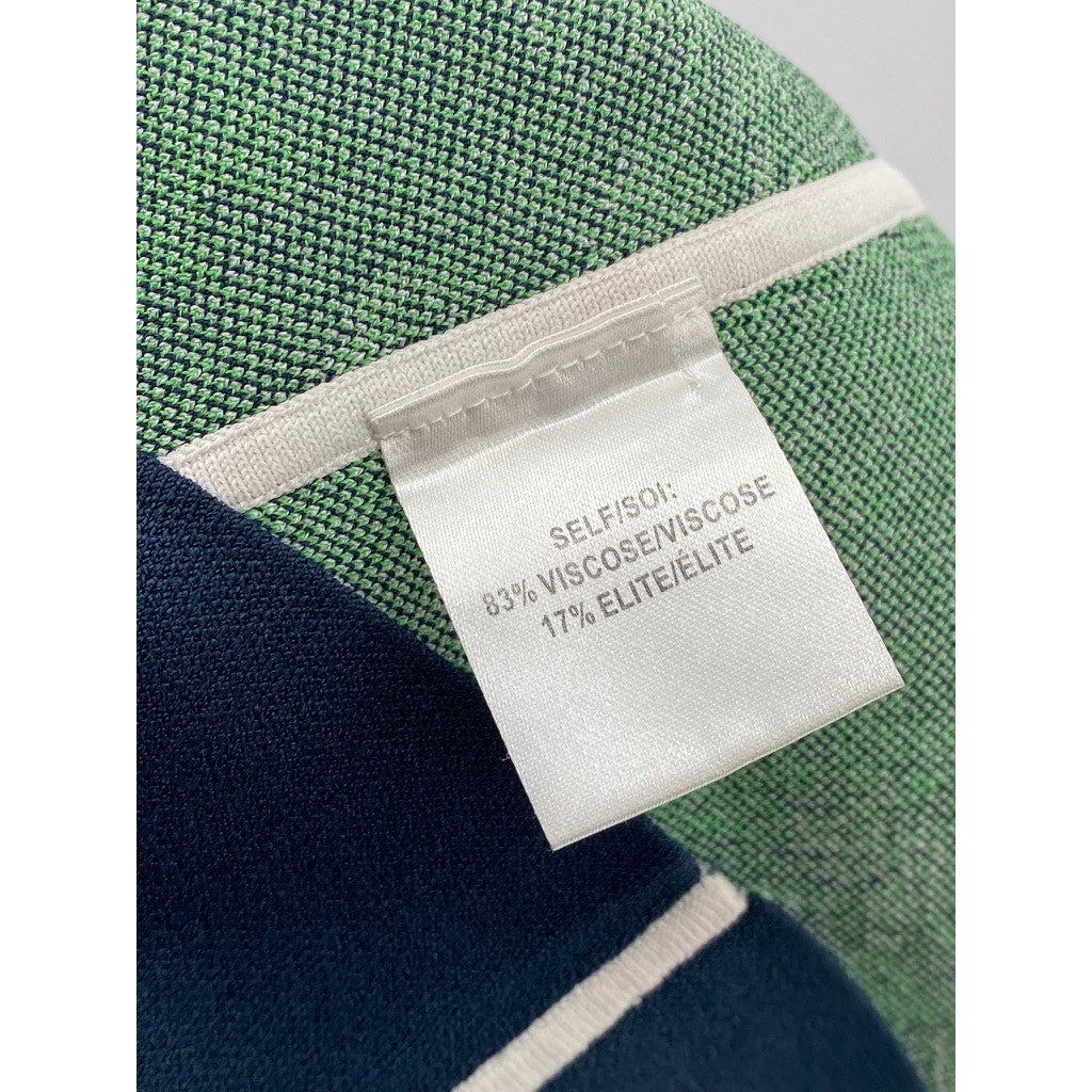 TANYA TAYLOR Women's Navy-Green-White Floral Straight Mini Skirt SZ S