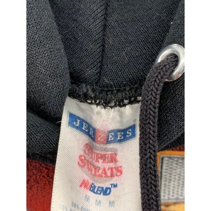 JERZEES Men’s Black Vintage Graphic Hoodie SZ M