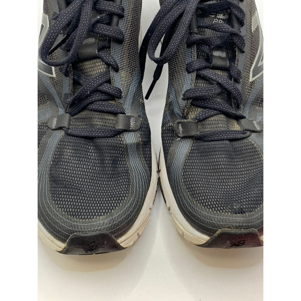 NEW BALANCE Men's Black-White CushDUO Mesh Sneakers SZ 8