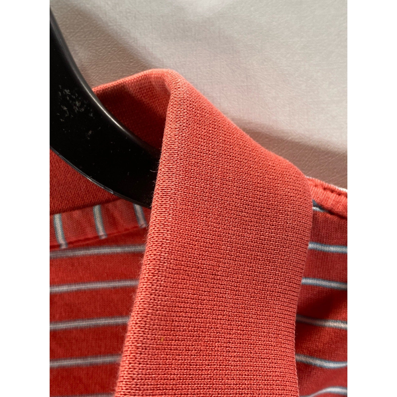 PETER MILLAR Men's Red Desert Mountain Striped Short Sleeve Regular-Fit Polo SZL