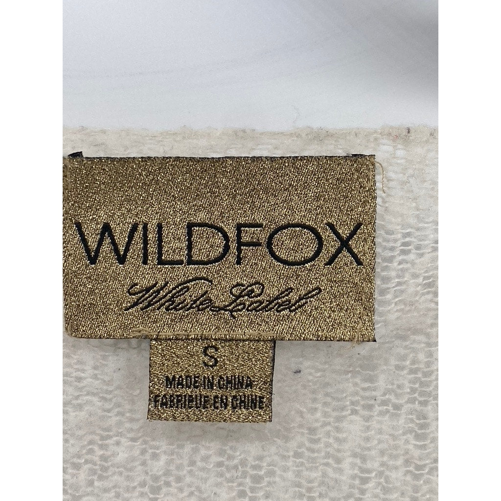 WHITEFOX White Label Women's Beige Knit Scoop-Neck Long Sleeve Sweater SZ S