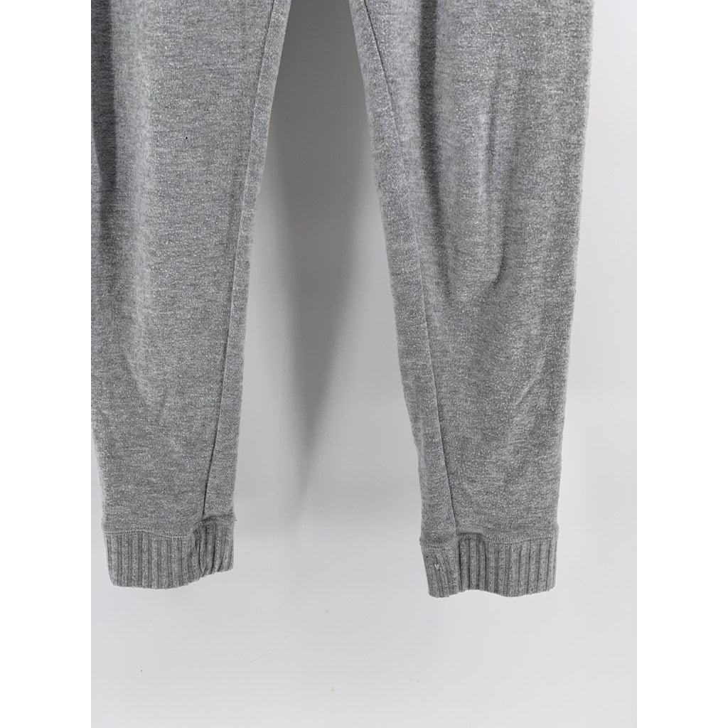 YUMMIE By Heather Thomson Women's Light Gray Pocketless Casual Leggings SZ M