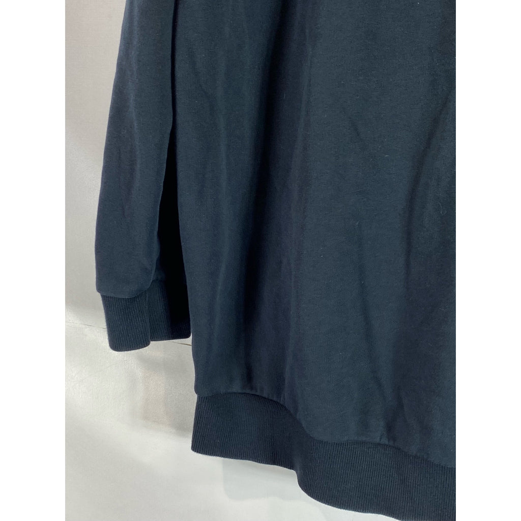 PUMA Women's Black Fusion Elongated Hooded Zip-Up Sweater SZ L