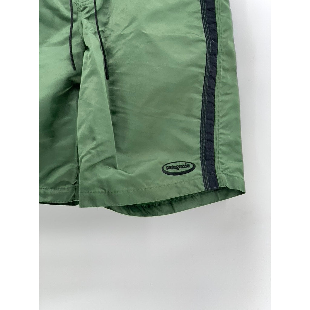 PATAGONIA Men's Green Black Lightweight Swim Shorts SZ 35