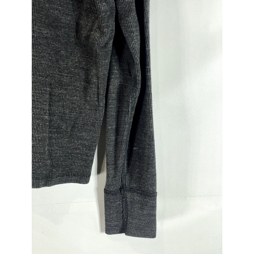 AMERICAN EAGLE OUTFITTERS Men's Charcoal Vintage Crewneck Thermal Shirt SZ S