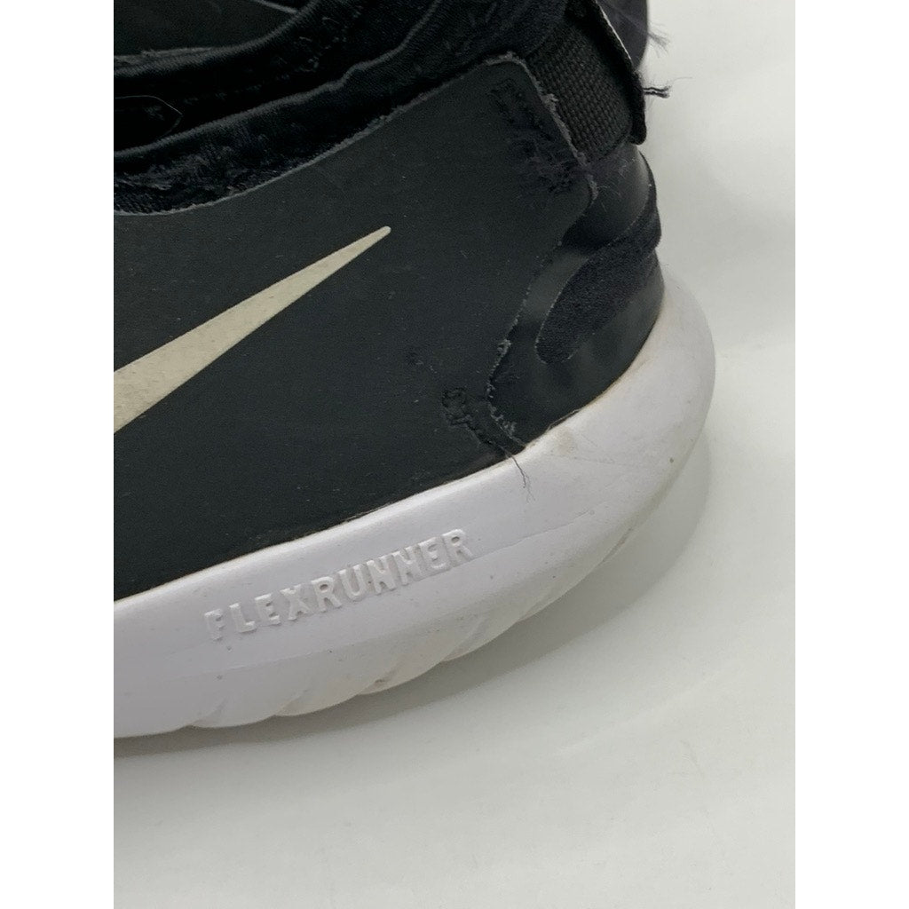 NIKE Black Mesh Flex Runner 4 Active Sneakers SZ M6/W8