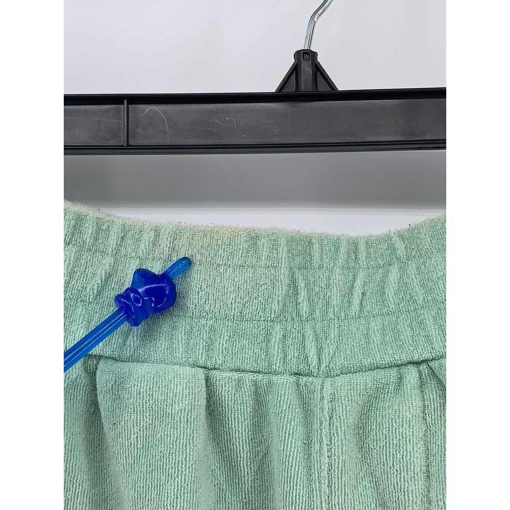 H&M Women's Mint Green Textured Relaxed Fit Shorts SZ S