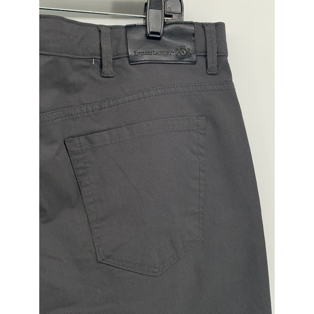 ENGLISH LAUNDRY Men's Charcoal Gray Straight Leg Regular-Fit Pants SZ 40X32