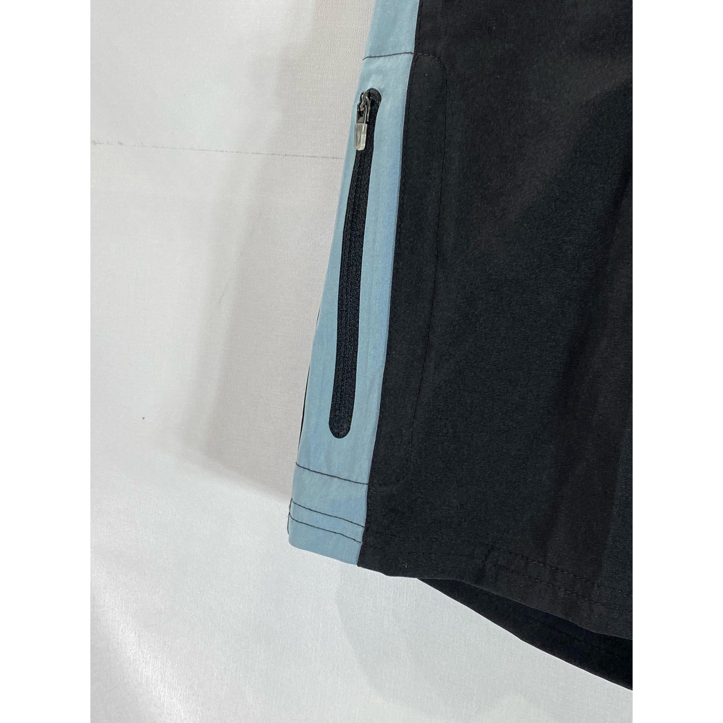NIKE Men's Black/Blue Drawstring Pull-On Swim Trunks SZ 32