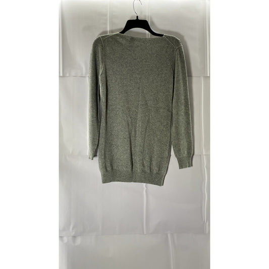 UNBRANDED Women's Grey Crewneck Cashmere Pullover Sweater SZ M