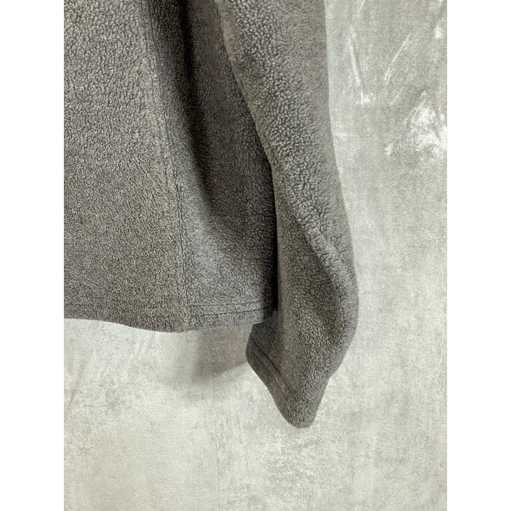 L.L. BEAN Men's Gray Polartec Regular-Fit Zip-Up Stand Collar Sweater SZ M