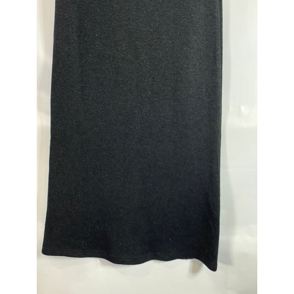 SARA CAMPBELL Women's Charcoal Ribbed Midi Wool Blend Tank Dress SZ S