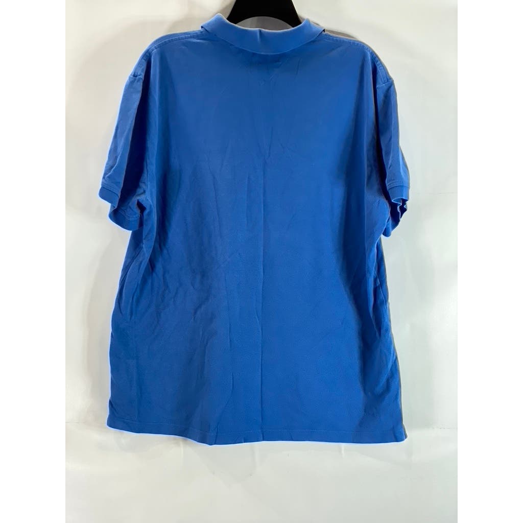 TOMMY HILFIGER Men's Federal Blue Custom-Fit Short Sleeve Polo Shirt SZ XL