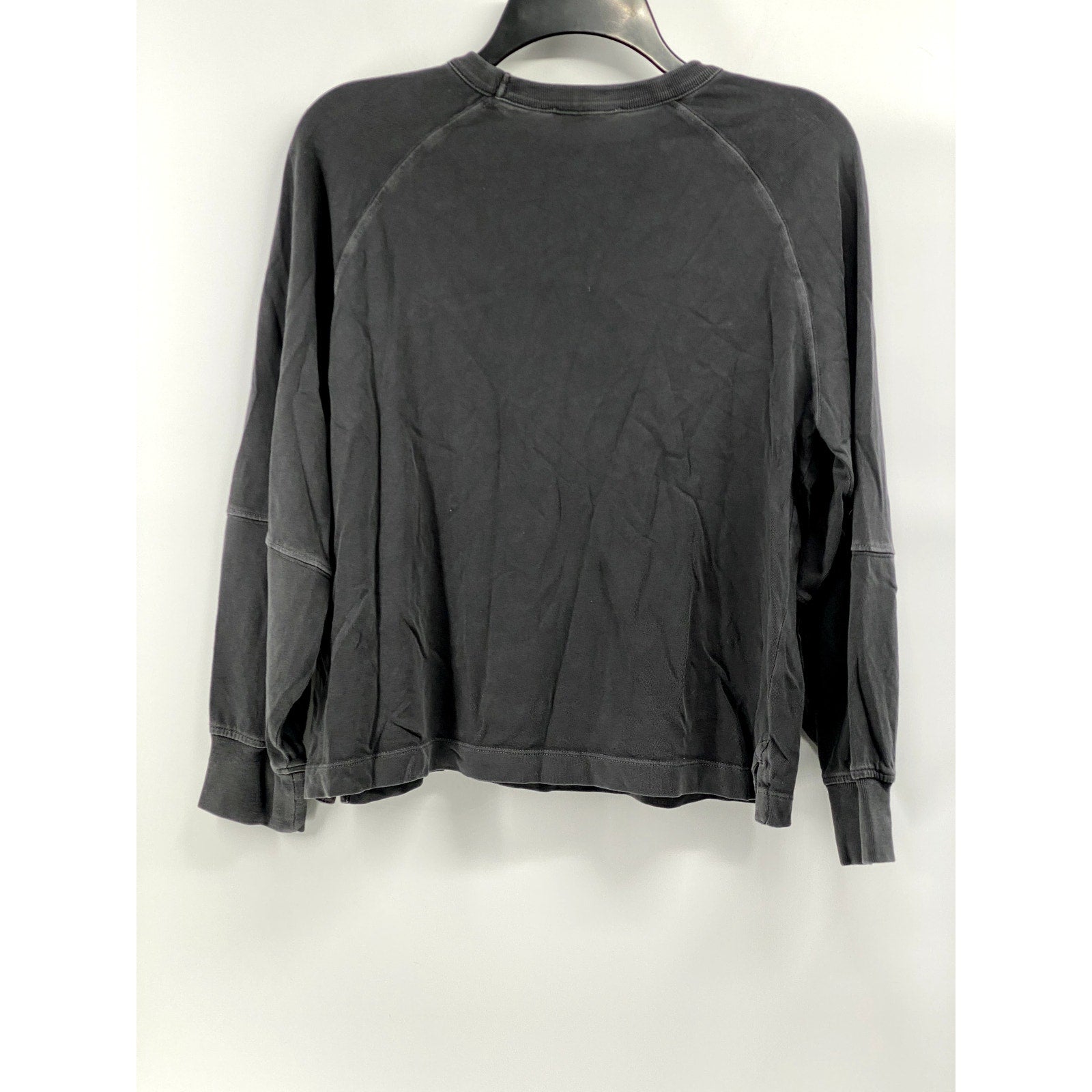 MADEWELL Women's Charcoal Gray Crewneck Relaxed Fit Raglan Tee SZ XS