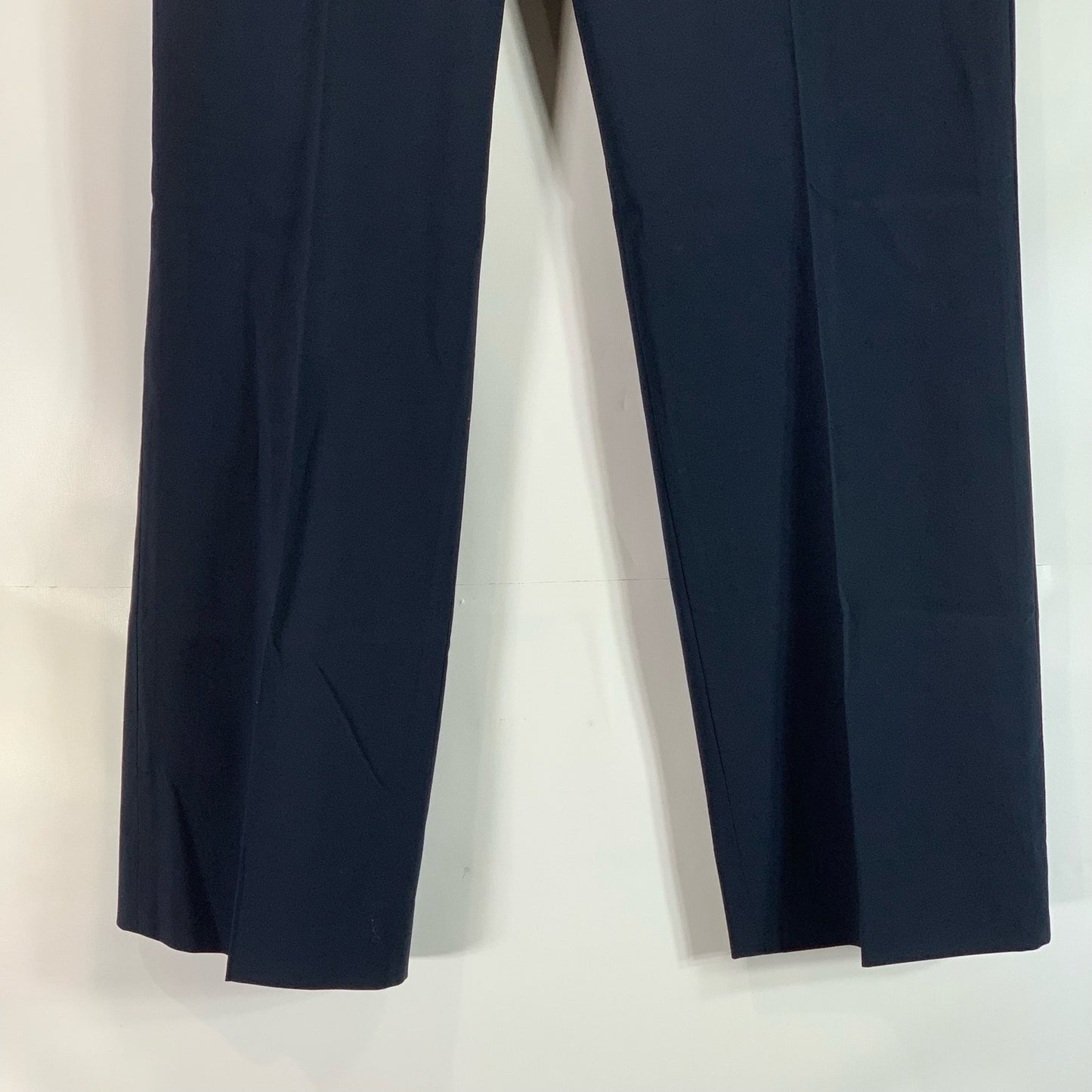 THEORY Men's Navy Solid Wool-Blend Flat Front Extended Button Dress Pant SZ30X30