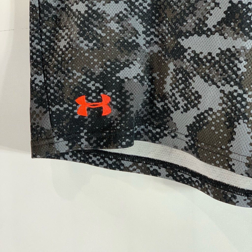 UNDER ARMOUR Men's Gray Elastic Waist Loose-Fit Pull-On Active Shorts SZ M