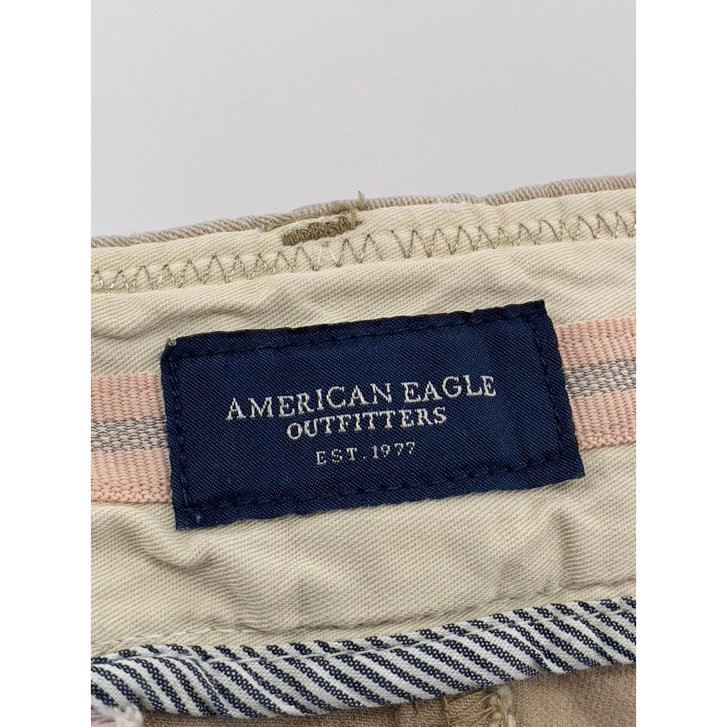 AMERICAN EAGLE OUTFITTERS Women's Tan Bootcut-Leg Regular Fit Casual Pants SZ 6