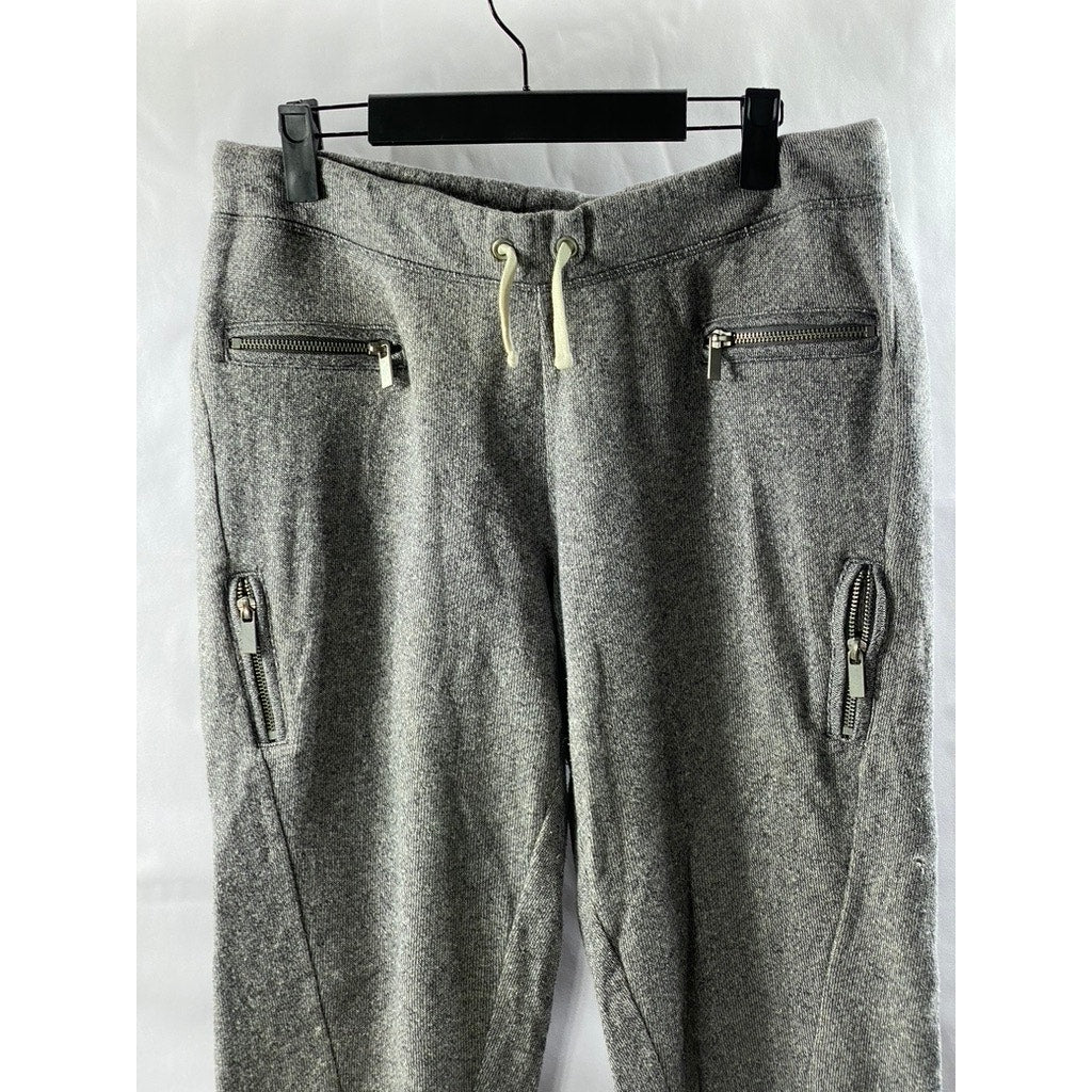 VICTORIA SECRET Women's Dark Gray Drawstring Waist Zipper Pocket Sweatpants SZ M