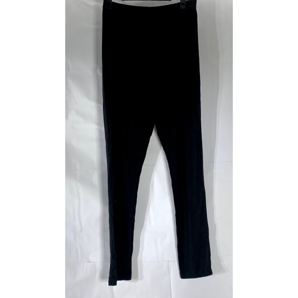 ME UNDIES Women’s Solid Black Elastic Waist Pull-On Layer Leggings SZ M