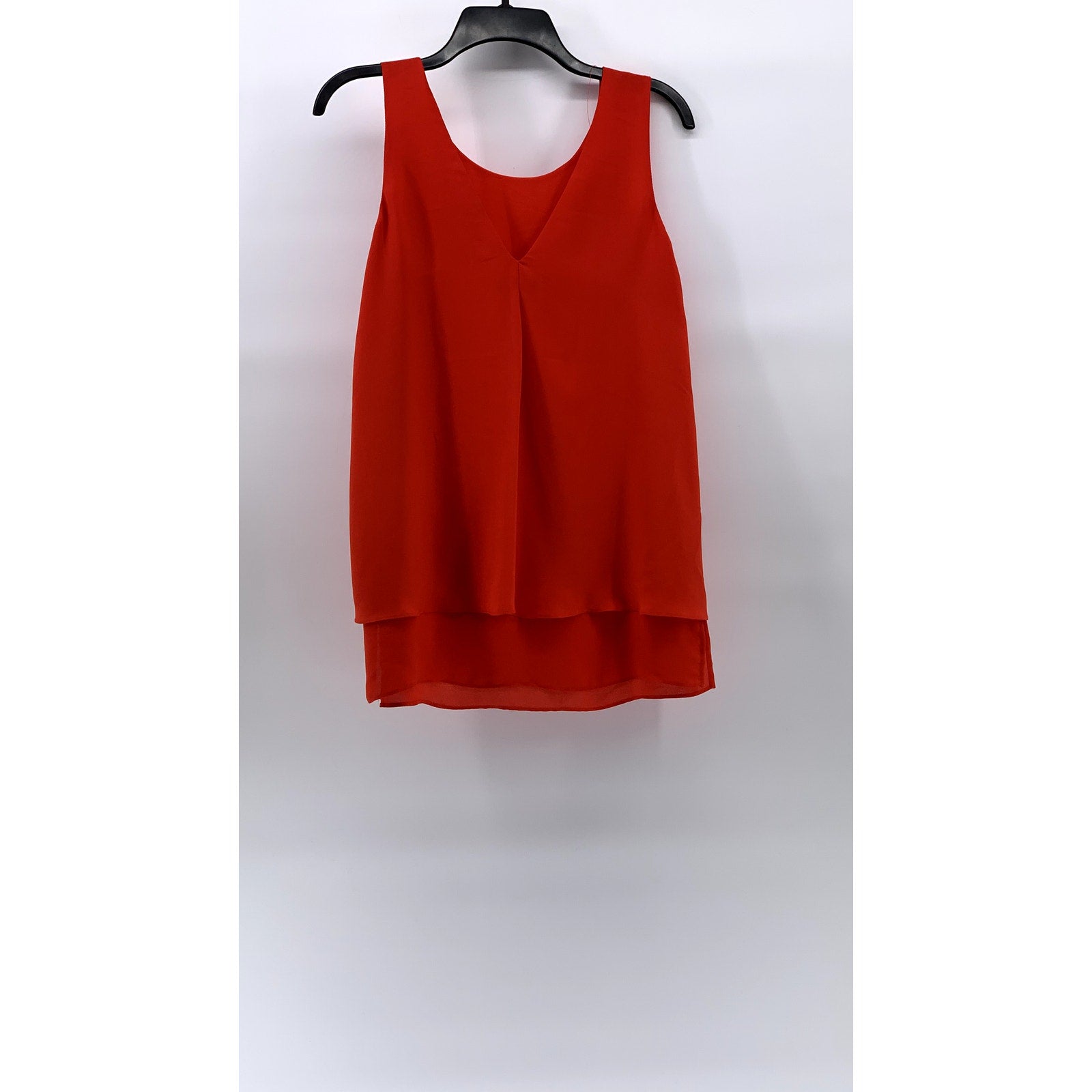 ROSE & OLIVE Women's Red Scoop-Neck Sleeveless Hi-Low Tank Top SZ S