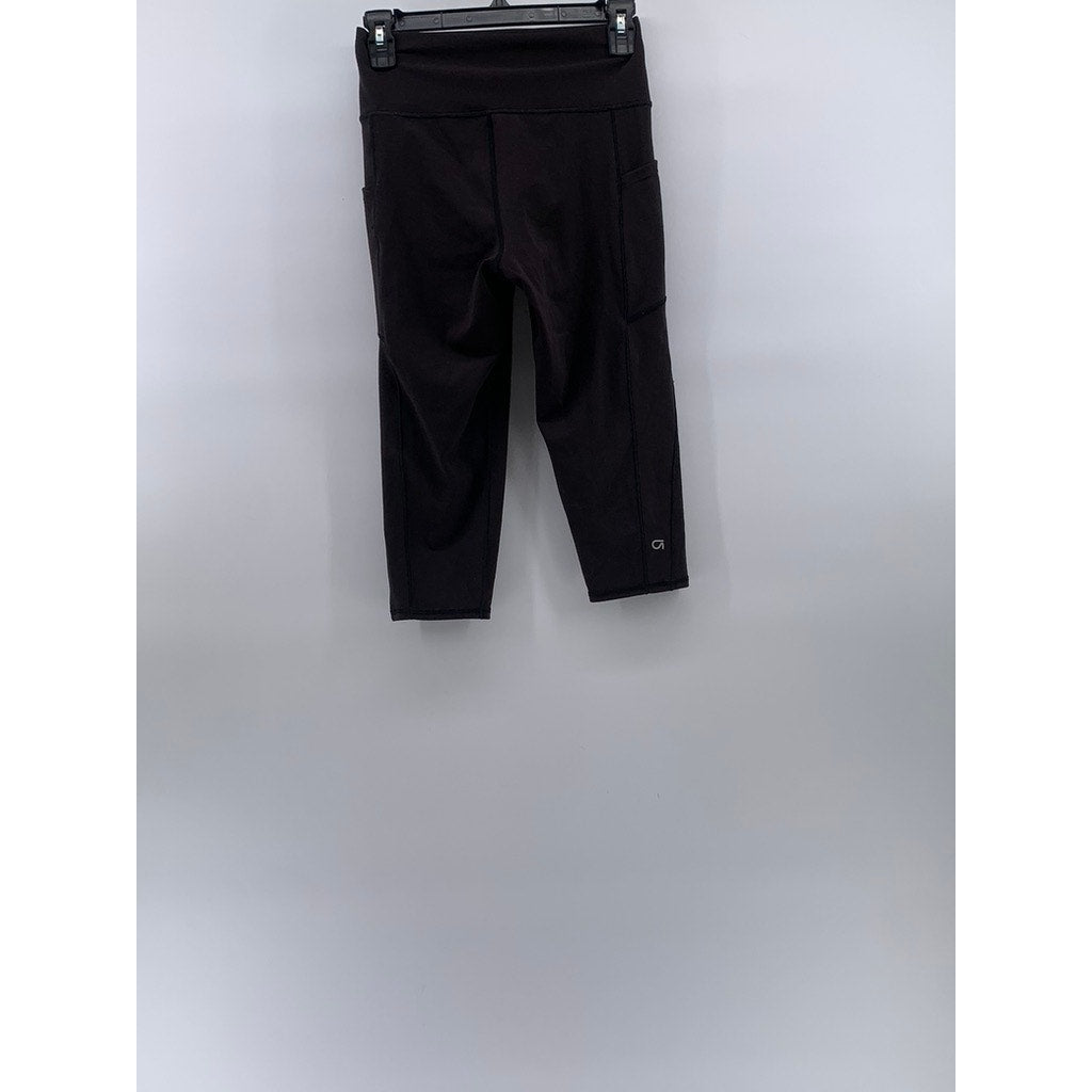 GAPFIT Women's Washed Black PowerMove High-Rise Cropped Pull-On Leggings SZ M